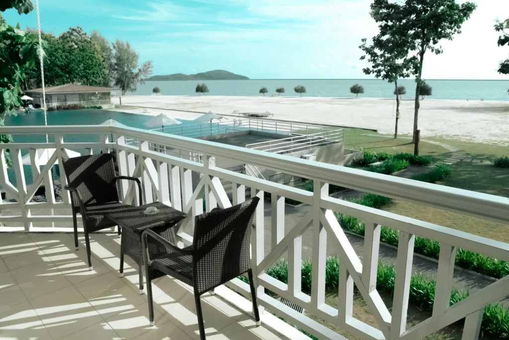 Balcony construction in Christchurch with beachfront view designed by Fence Builders Christchurch.